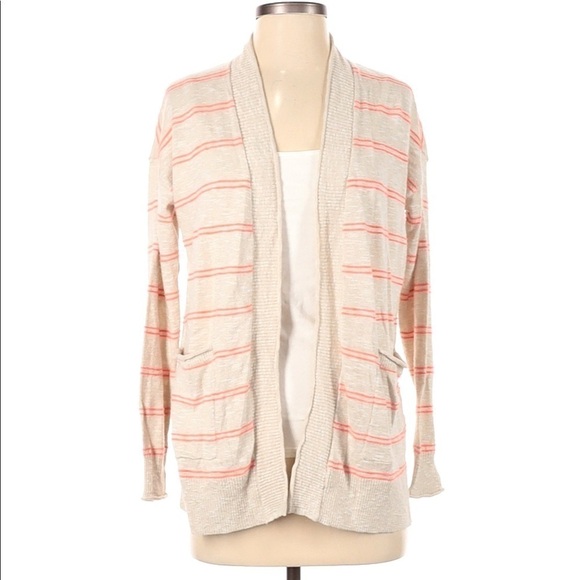 Madewell Bradley Cardigan Sweater in Textured Stripe size M - Picture 2 of 5